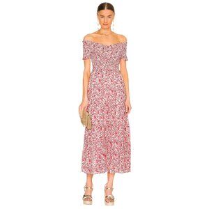 Steve Madden RSVP Me Dress in Ivory Red XSmall New Womens Maxi Long